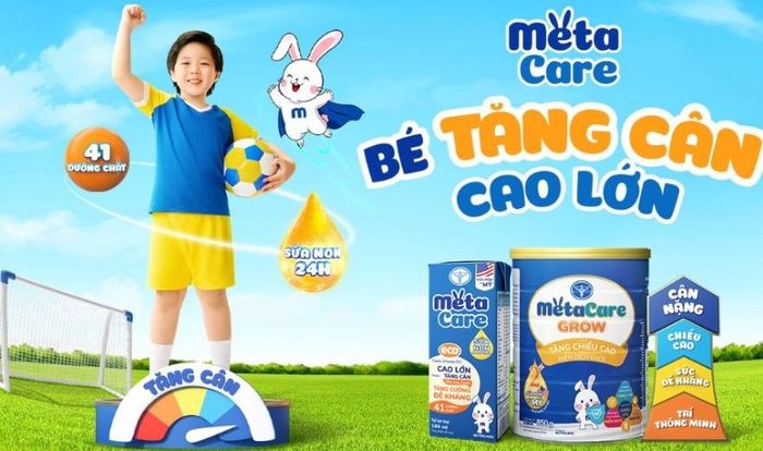 Sữa MetaCare giúp bé tăng cân hiệu quả