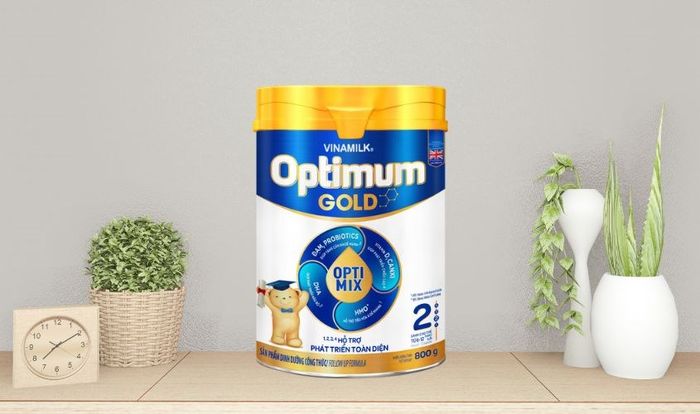 Sữa bột Vinamilk Optimum Gold số 2 dành cho bé từ 6 - 12 tháng, dung tích 800g