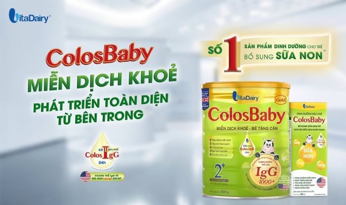 Sữa bột ColosBaby Bio Gold 2+ (sữa non) vị vani 800g (từ 2 tuổi)