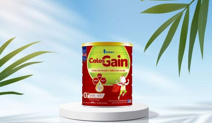 Sữa bột Colos Gain 0+ hương vani 800g (0 - 12 tháng)