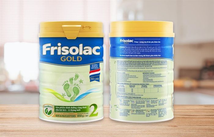 Sữa bột Friso Gold 2 vị vani 850g (6 - 12 tháng)