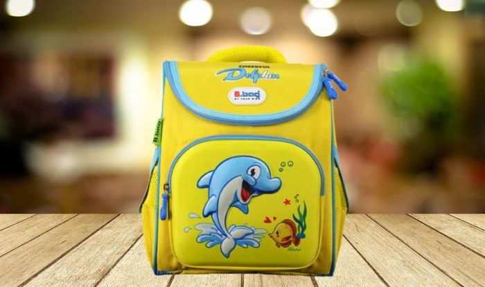 Balo chống gù B.Bag Genius Box F2-Dolphin B-12-107 màu vàng