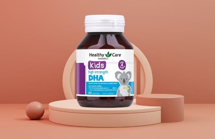 Viên uống Healthy Care Kids High Strength DHA hỗ trợ não bộ 60 viên