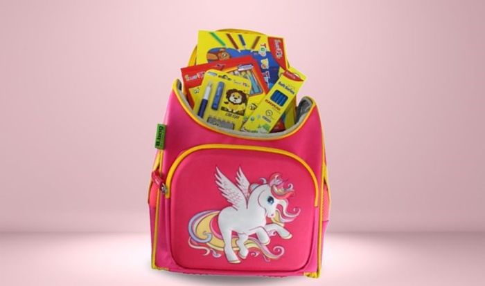 Balo chống gù B.Bag Genius Box F2-Unicorn B-12-106 màu hồng