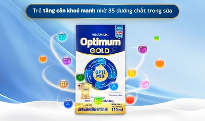 Hộp 48 hộp sữa bột Optimum Gold 110 ml (từ 1 tuổi)