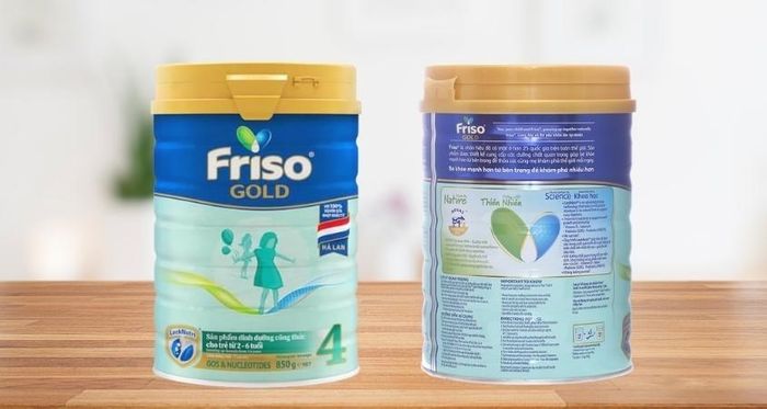 Sữa bột Friso Gold 4 vị vani 850g (2 - 6 tuổi)