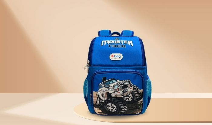 Balo chống gù B.Bag Adventure Box-Monster Truck B-12-112 xanh đậm