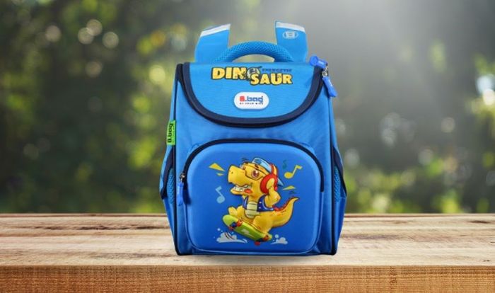 Balo chống gù B.Bag Genius Box F2-Dinosaur B-12-109 màu xanh đậm