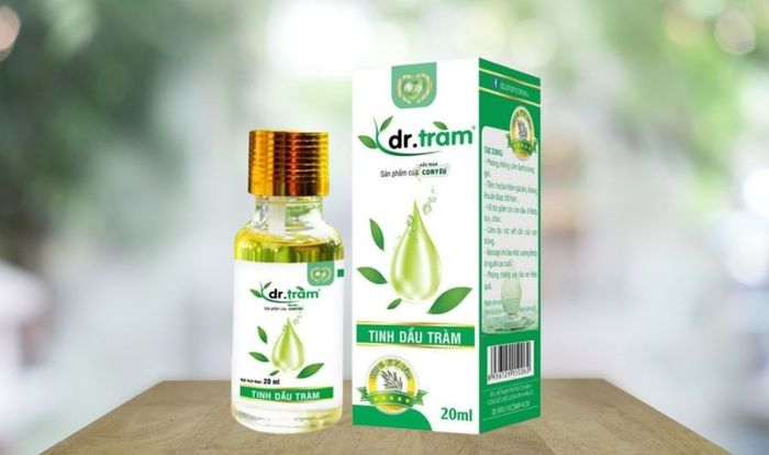 Tinh dầu tràm Dr Tràm 20 ml có tác dụng kháng khuẩn và trị ho