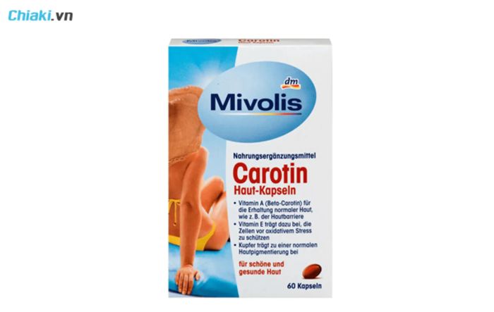 Viên uống chống nắng Mivolis Carotin Das Gesunde Plus