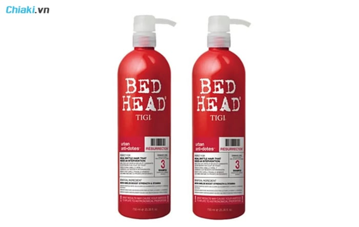 dầu gội cho tóc uốn Tigi đỏ 3 Bed Head Urban Antidotes Resurrection