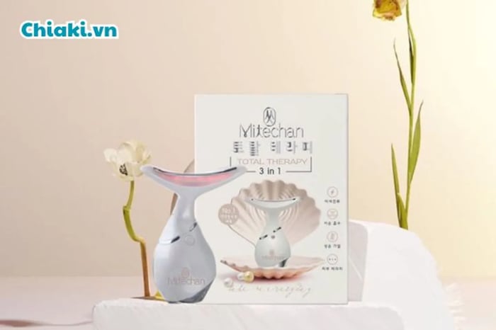 Máy điện di nâng cơ mặt Genie Mitechan Total Therapy 3 in 1