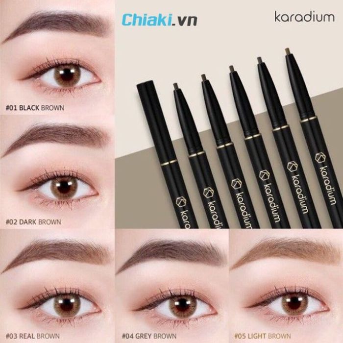 Chì kẻ mày lâu trôi Karadium Auto Eyebrow Pencil