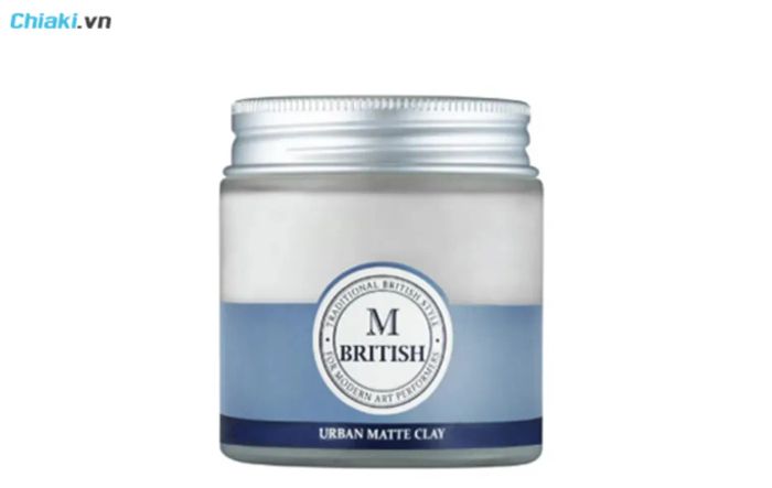 sáp vuốt tóc nữ BRITISH M Urban Matte Clay