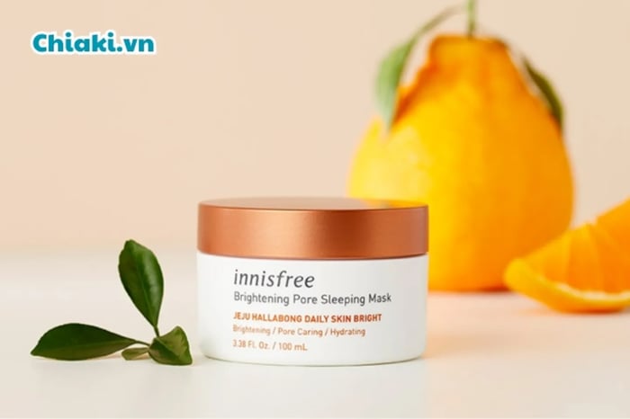 Mặt nạ ngủ dưỡng trắng da Innisfree Whitening Pore Sleeping Pack EX