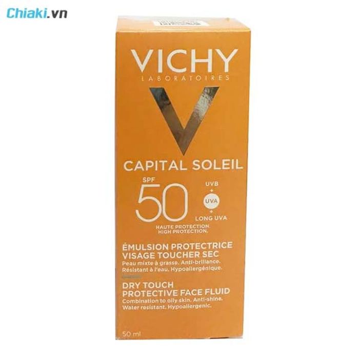 Kem chống nắng Vichy Idéal Soleil Mattifying Face Fluid Dry Touch cho da dầu