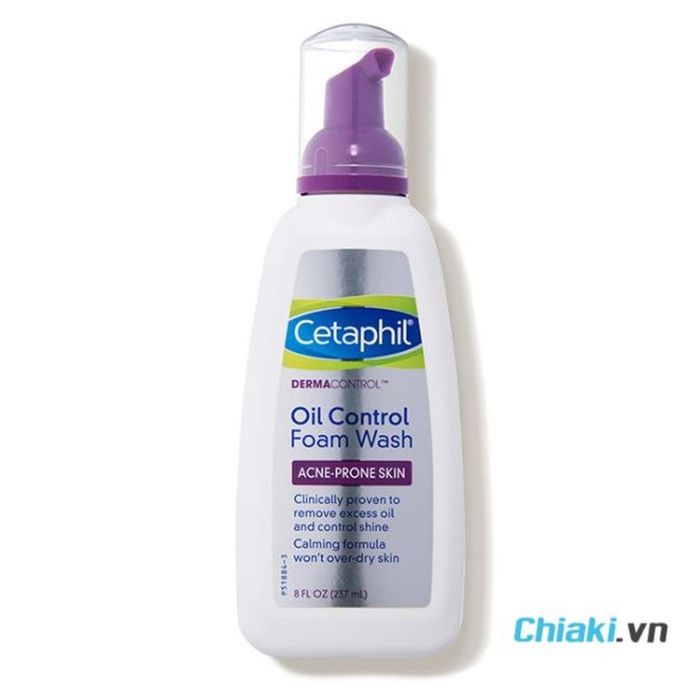 Sữa rửa mặt Cetaphil DermaControl Oil-Control Foam Wash cho da mụn