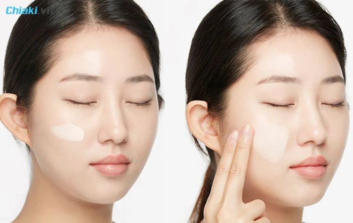 Kết cấu của kem chống nắng Innisfree hồng