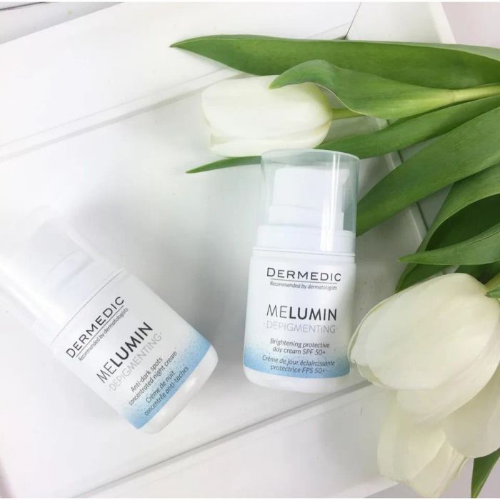 Kem dưỡng ngày chống nắng Dermedic Melumin Brightening Protective SPF50+