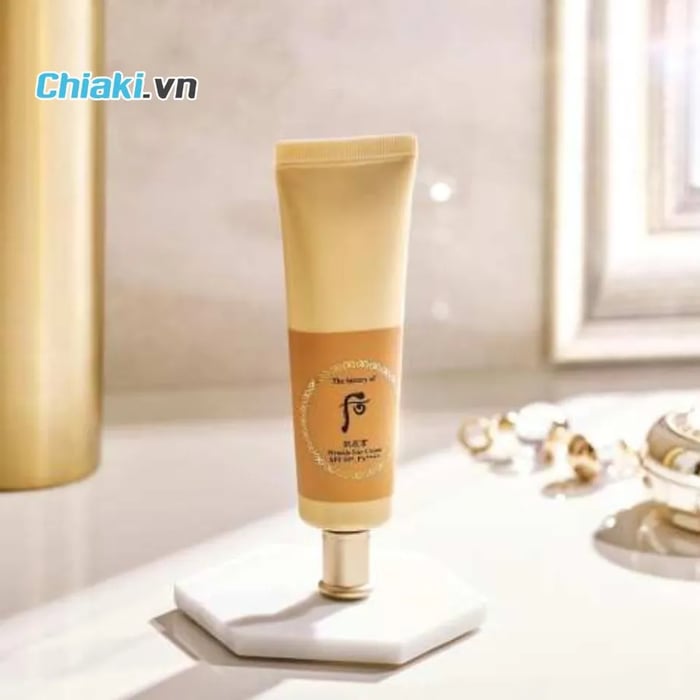 Kem chống nắng hỗ trợ chống nhăn WHOO Wrinkle Sun Cream SPF50+ PA++++