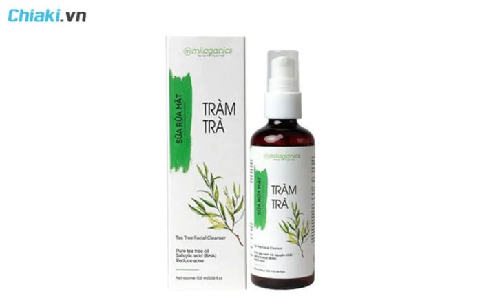 Sữa rửa mặt Việt Nam Milaganics Tea Tree Facial Cleanser