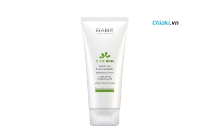 Sữa rửa mặt cho da dầu mụn BaBe Stop Akn Purifying Cleansing Gel