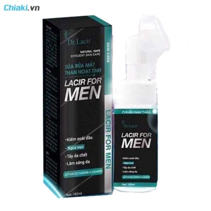 Sữa rửa mặt than hoạt tính cho nam giới Lacir For Men Dr Lacir