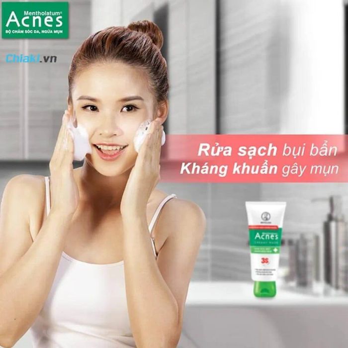 Chọn sữa rửa mặt Acnes phù hợp cho da dầu mụn 