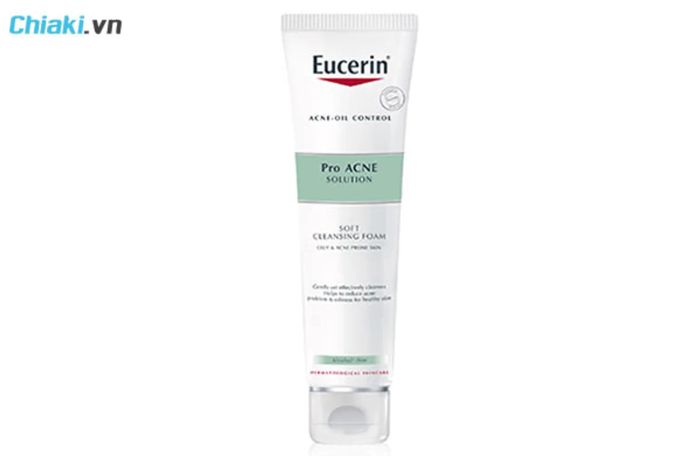 sữa rửa mặt Eucerin dành cho da dầu mụn Eucerin Pro Acne Cleansing Foam