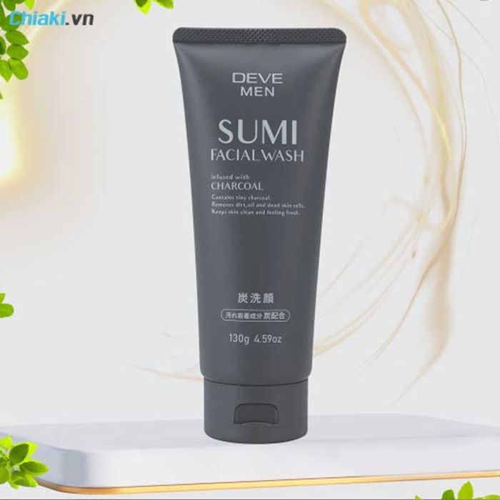 Sữa rửa mặt than hoạt tính dành cho nam Deve Men Sumi Facial Wash 