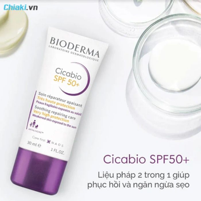 Kem dưỡng ẩm phục hồi da Bioderma Cicabio SPF50+ 