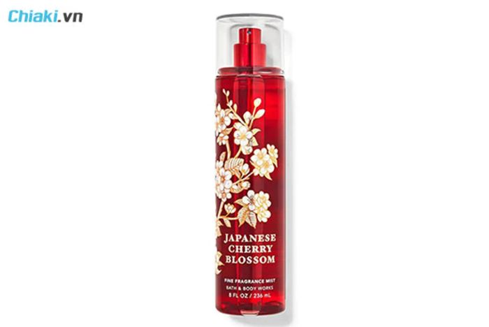 xịt toàn thân bath and body works Fine Fragrance Mist Cherry Blossom