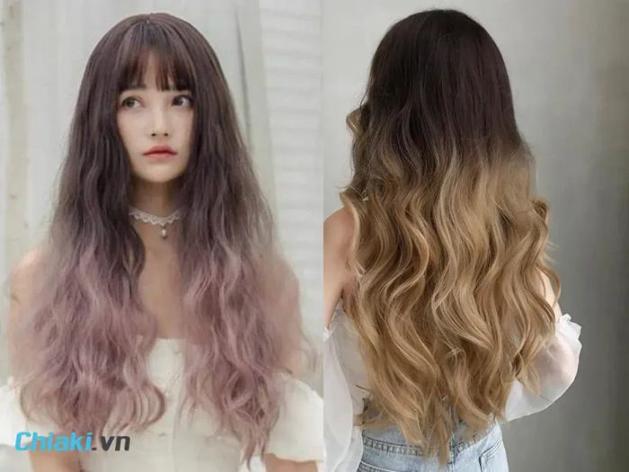 Kiểu tóc xoăn Hippie nhuộm Ombre: Sự lựa chọn thời thượng