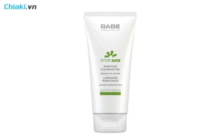 sữa rửa mặt tạo bọt BaBe Stop Akn Purifying Cleansing Gel