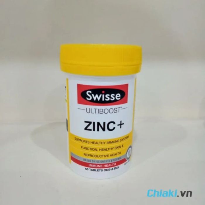 <strong><span style='font-size: 12pt; color: #000000;'>Thuốc kẽm trị mụn Swisse Ultiboost Zinc+</span></strong>