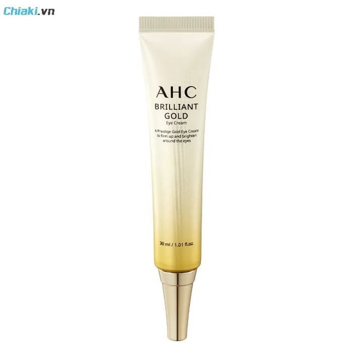 Kem mắt AHC vàng Brilliant Gold Eye Cream giúp làm sáng vùng da mắt