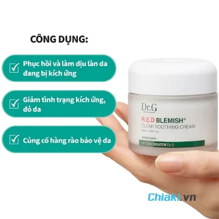 Tính năng của kem dưỡng da Dr.G