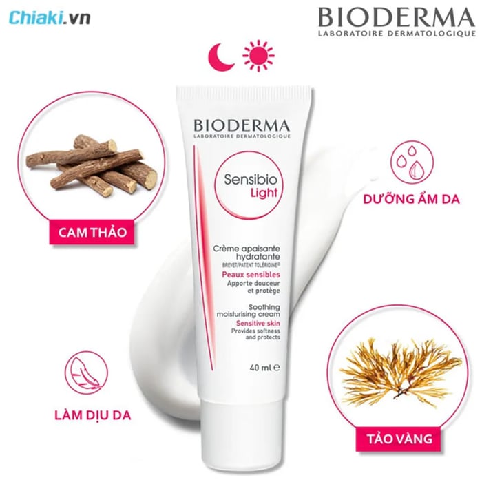 Kem dưỡng ẩm Bioderma Sensibio Light Cream