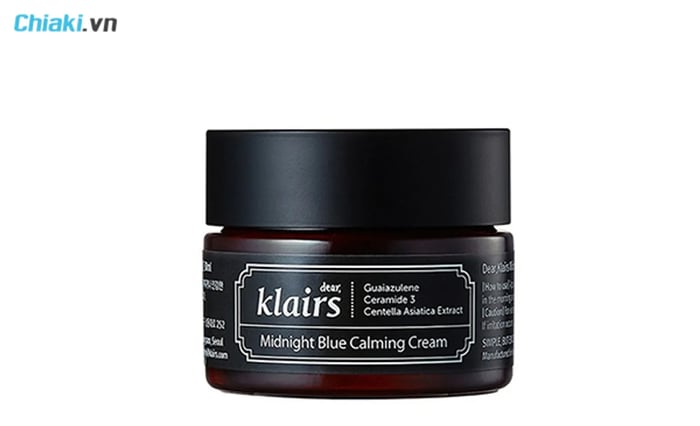 kem dưỡng da ban đêm Klairs Midnight Blue Calming Cream