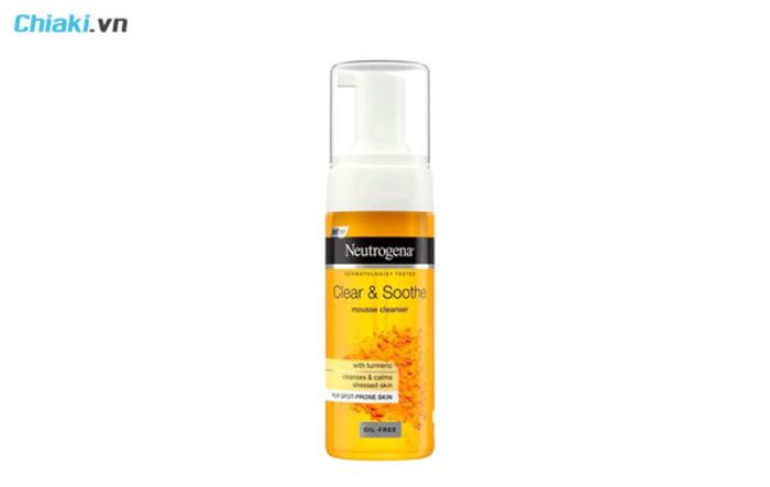 sữa rửa mặt tạo bọt Neutrogena Curcuma Clear