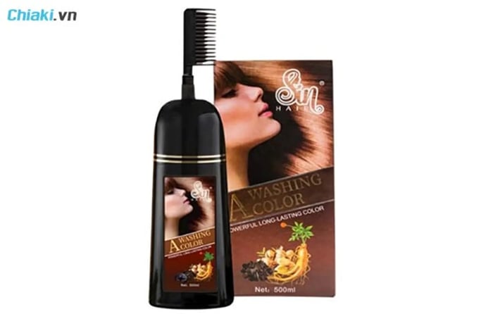 Dầu gội hà thủ ô Sin Hair Argan Oil Dye Hair