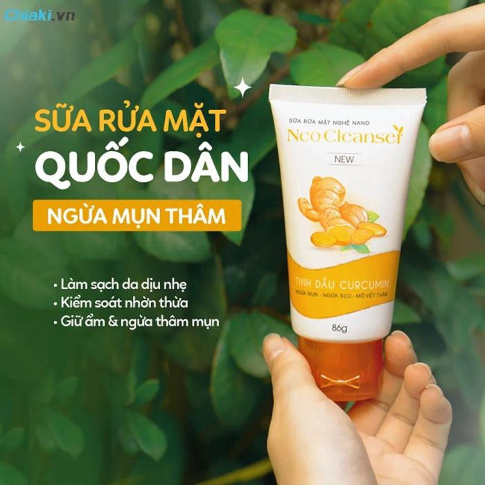 Sữa rửa mặt Neo Cleanser từ tinh chất nghệ giúp ngăn ngừa mụn thâm hiệu quả