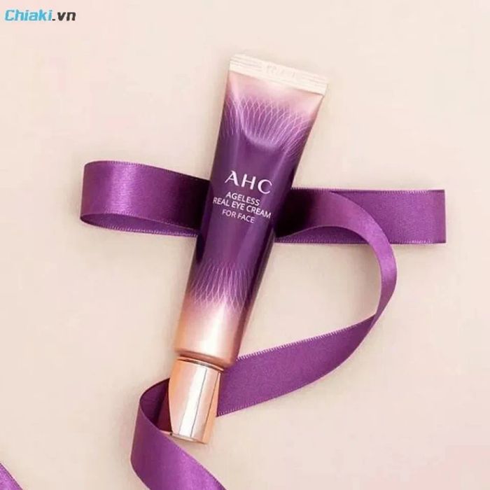 Kem mắt tím AHC Ageless Real Eye Cream For Face  hạn chế mụn vùng quanh mắt