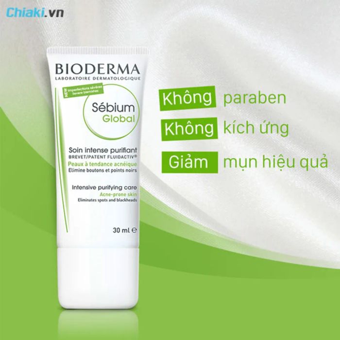 Kem dưỡng Bioderma cho da dầu mụn Sebium Global