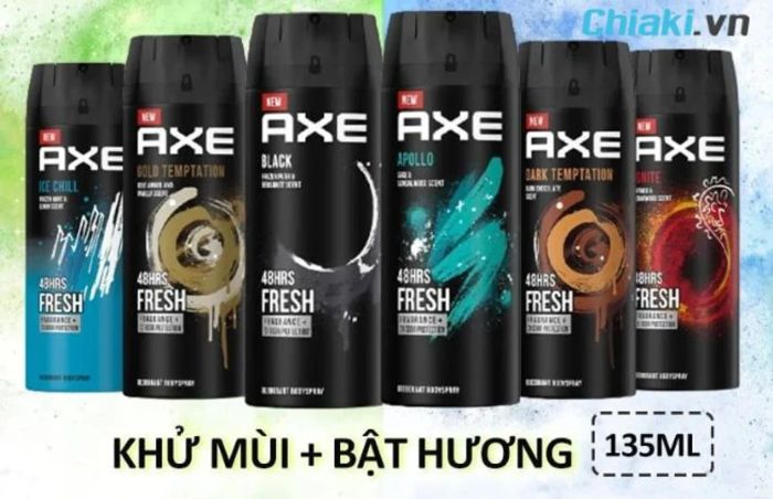 Chai xịt khử mùi nam AXE