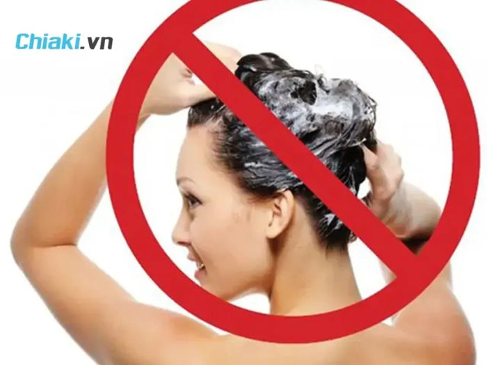 Hạn chế việc gội đầu tối đa 3 lần mỗi tuần