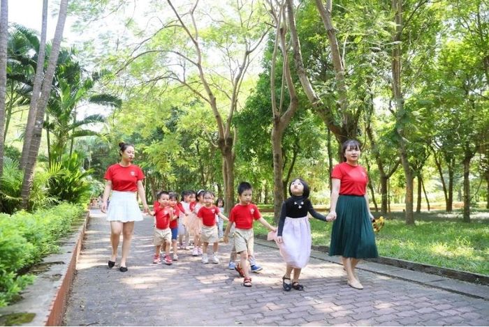 Hoạt động ngoại khóa tại trường mầm non Việt Mỹ Montessori - Linh Đàm (Ảnh: Sưu tầm)