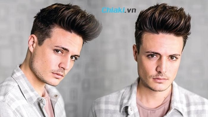 Kiểu tóc The Textured Quiff dành riêng cho các chàng trai có mái tóc xoăn tự nhiên