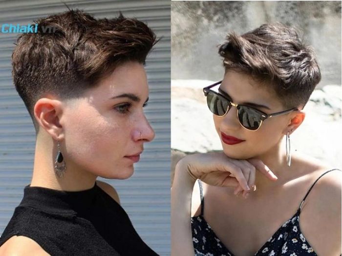 Kiểu tóc tomboy nữ với undercut