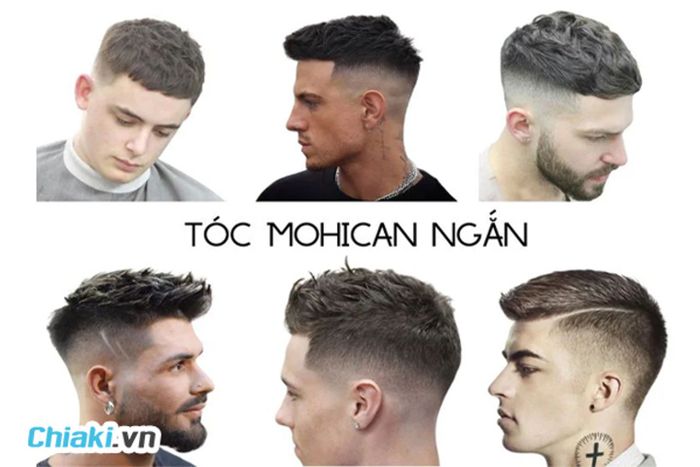 Kiểu tóc Mohican (hay còn gọi là kiểu tóc Mohawk) 